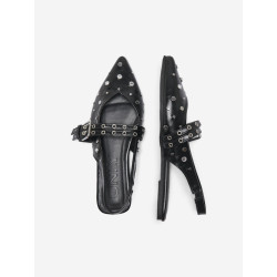 ONLY Aura-5 Slingback Ballarina Sko - Sort
