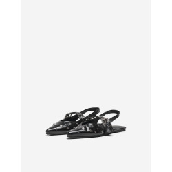 ONLY Aura-5 Slingback Ballarina Sko - Sort