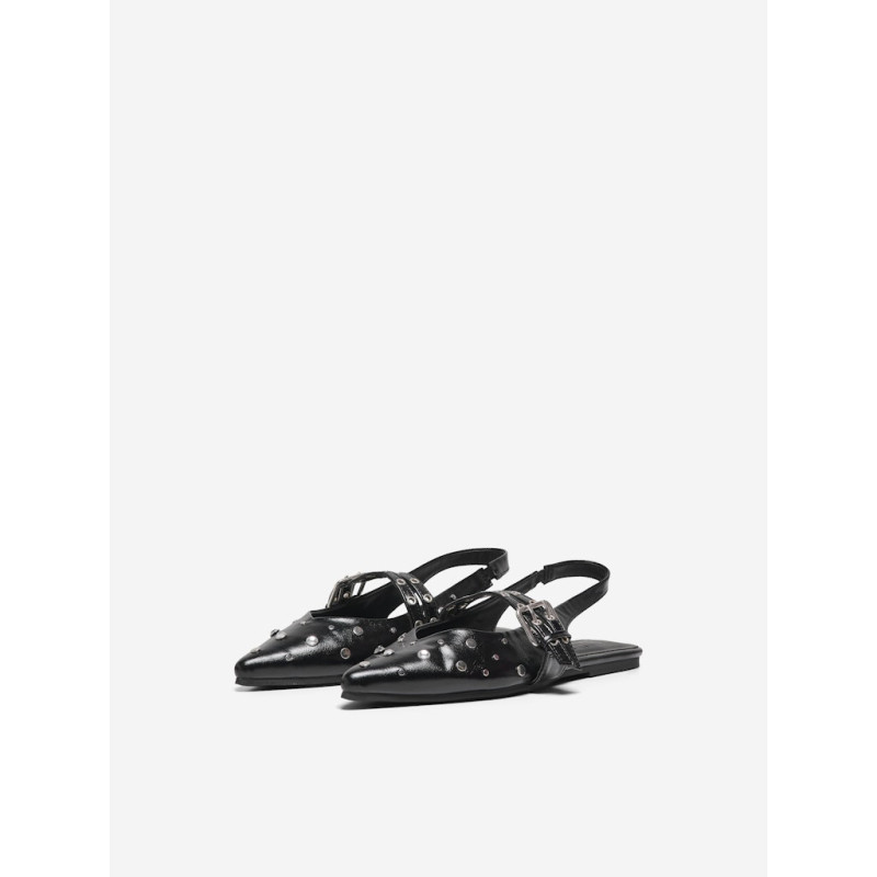 ONLY Aura-5 Slingback Ballarina Sko - Sort