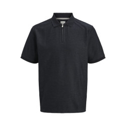 Jack & Jones PLUS Zip Polo - India Ink