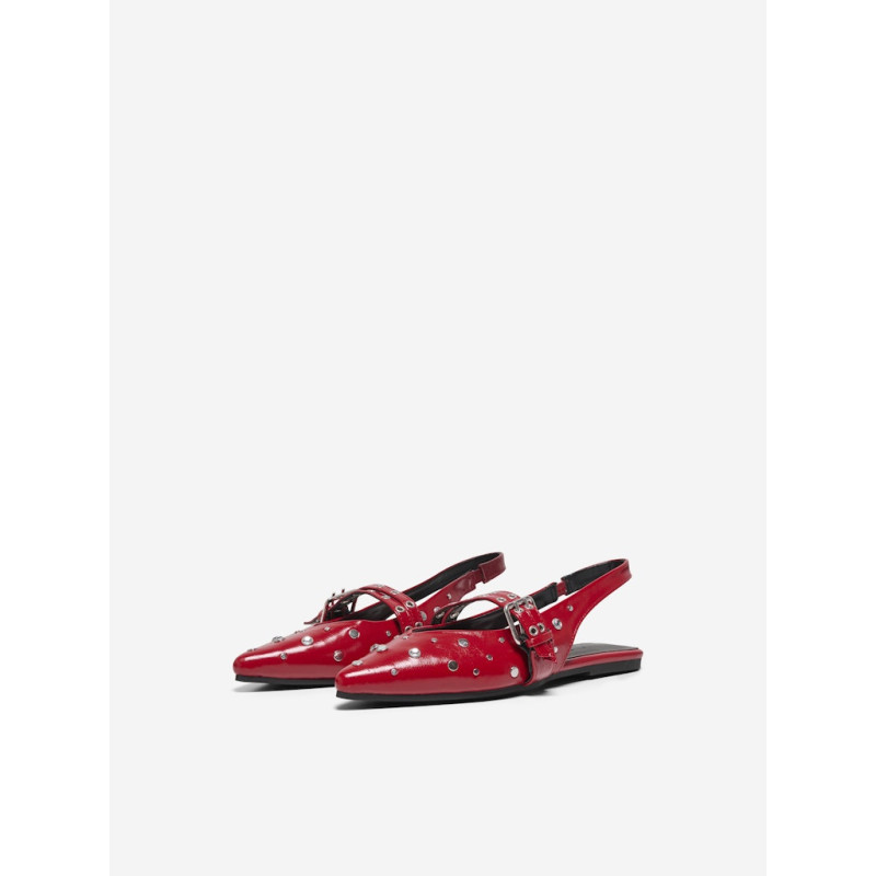 ONLY Aura-5 Slingback Ballarina Sko - High Risk Red