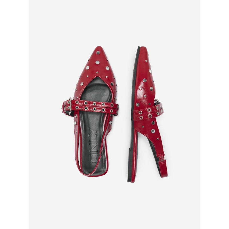ONLY Aura-5 Slingback Ballarina Sko - High Risk Red