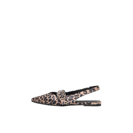 ONLY Aura-5 Slingback Ballarina Sko - Sand / Leopard