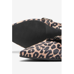 ONLY Aura-5 Slingback Ballarina Sko - Sand / Leopard