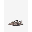 ONLY Aura-5 Slingback Ballarina Sko - Sand / Leopard