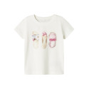 NAME IT MINI Dessy Top - Cloud Dancer