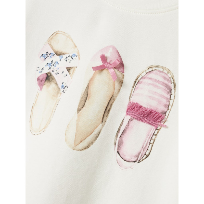 NAME IT MINI Dessy Top - Cloud Dancer