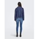 ONLY Lerine Pocket Denim Skjorte - Dark Blue Denim
