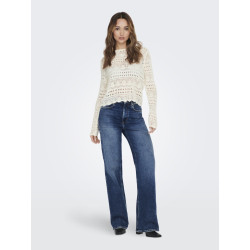 JDY Sun Lay Strik Pullover - Eggnog