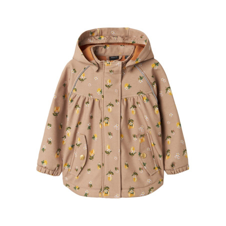 NAME IT MINI Alfa08 Softshell Ashape Jakke - Light Taupe