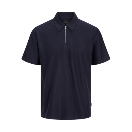 JACK & JONES Jprblaandrew Zip Polo - Night Sky