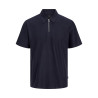 JACK & JONES Jprblaandrew Zip Polo - Night Sky