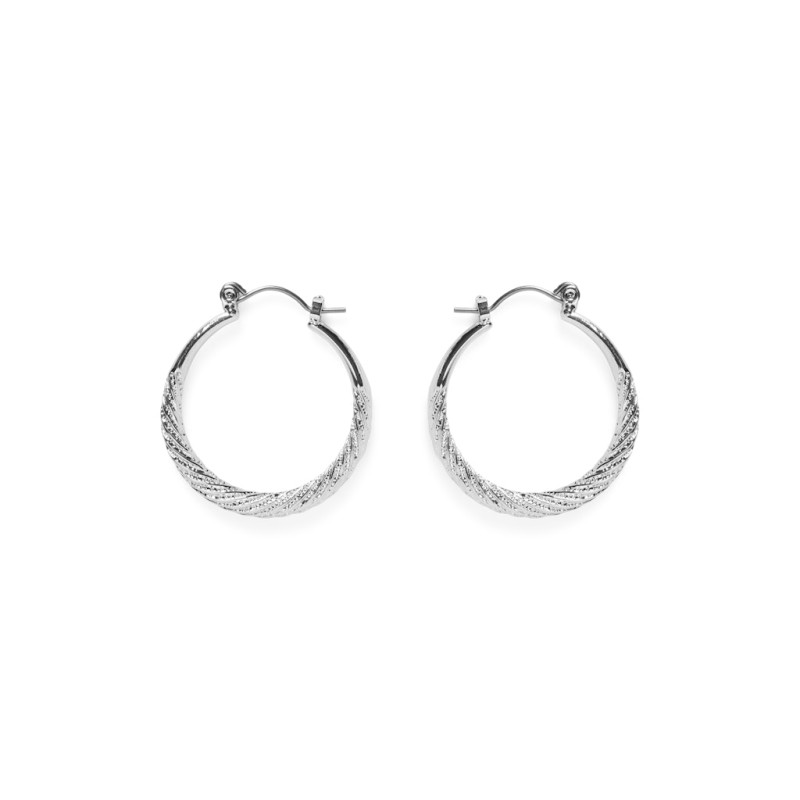 PIECES Mivo Hoop Øreringe - Silver Colour