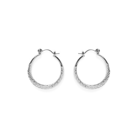 PIECES Mivo Hoop Øreringe - Silver Colour