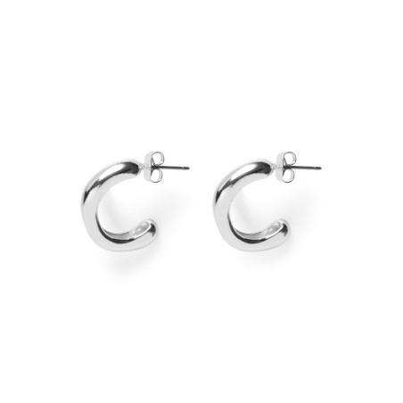 PIECES Mivo Hoop Øreringe - Silver Colour