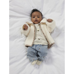 NAME IT BABY Faflow Striktrøje - Peyote Melange