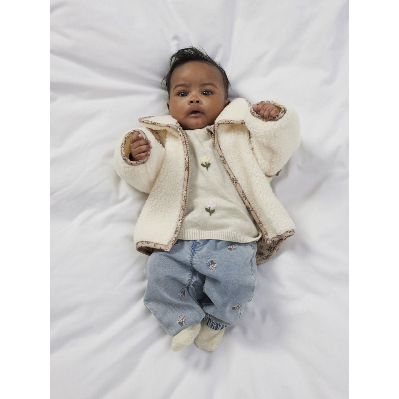 NAME IT BABY Faflow Striktrøje - Peyote Melange