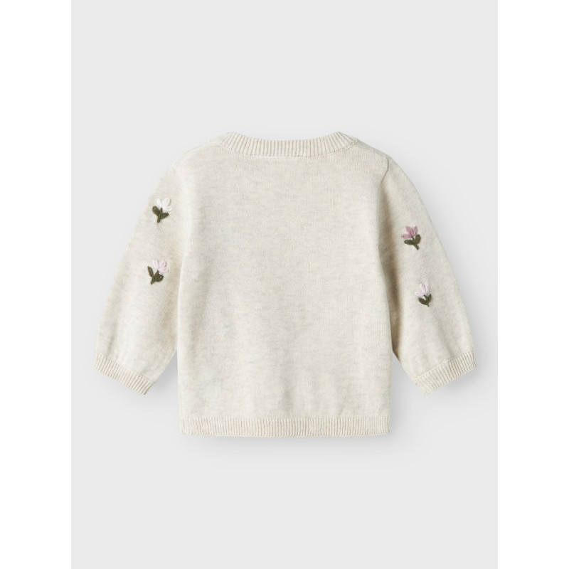 NAME IT BABY Faflow Striktrøje - Peyote Melange