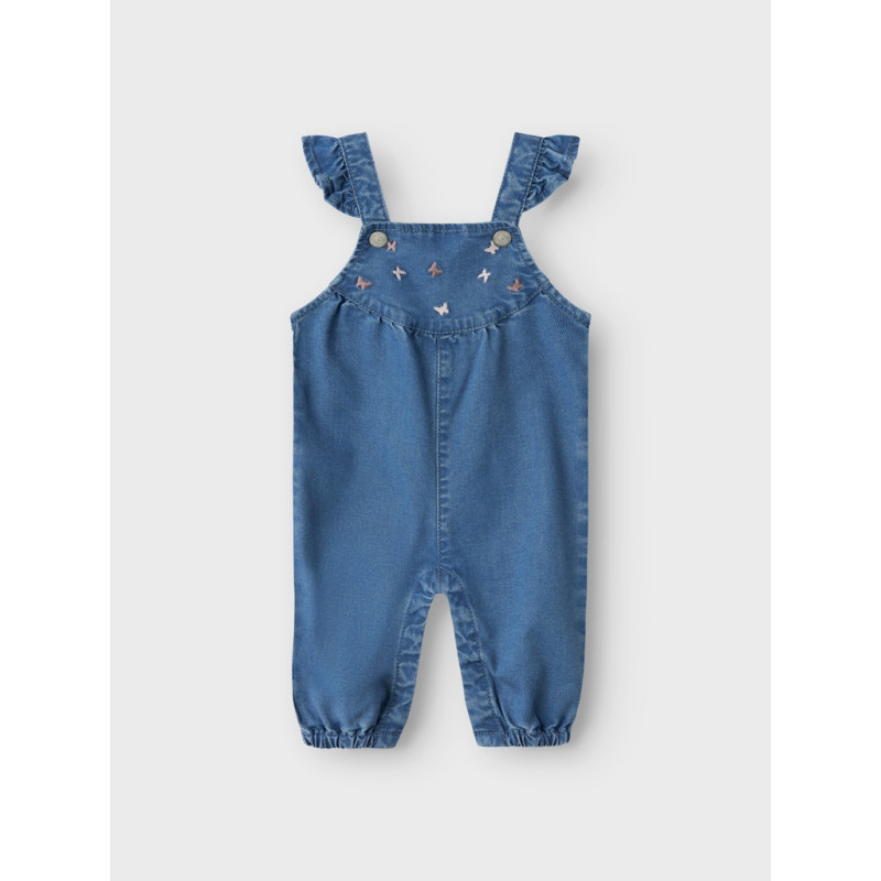NAME IT BABY Evi Round Denim Overalls 1966-Yb B - Medium Blue Denim