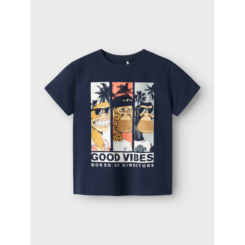 NAME IT KIDS Fartil T-Shirt - Navy Blazer