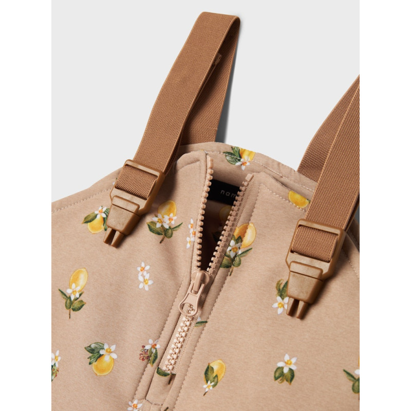 NAME IT MINI Alfa08 Softshell Bib Bukser - Light Taupe