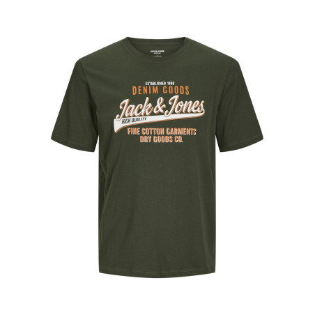 JACK & JONES Plus Size logo T-shirt - Kombu Green