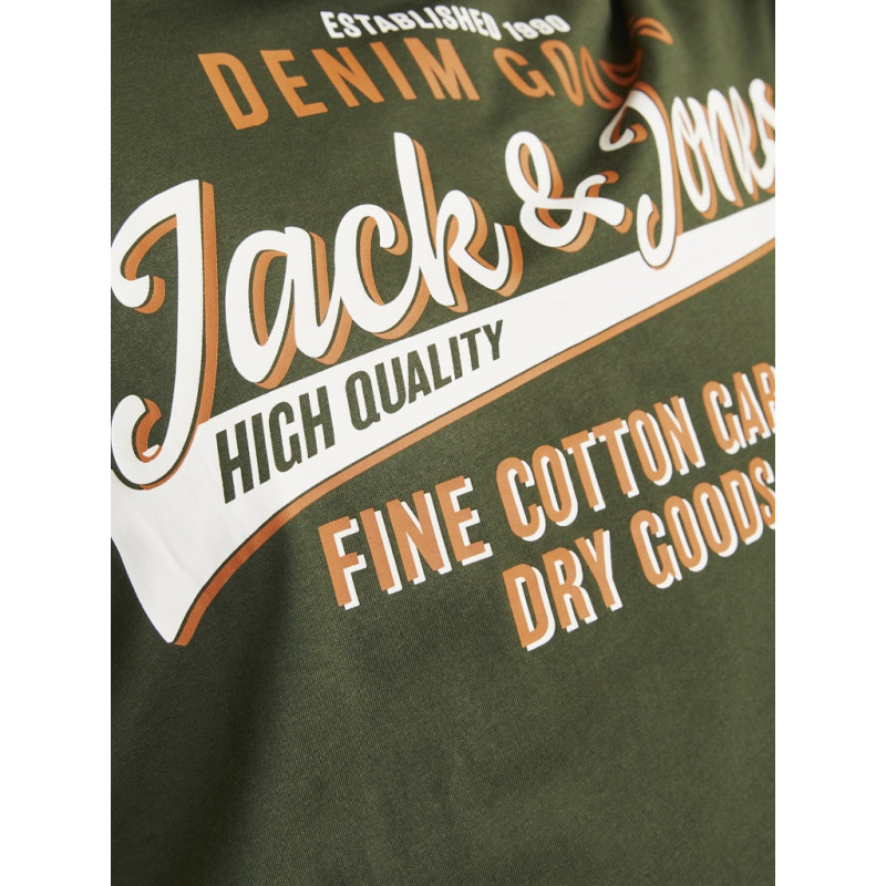 JACK & JONES Plus Size logo T-shirt - Kombu Green