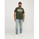 JACK & JONES Plus Size logo T-shirt - Kombu Green