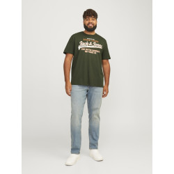 JACK & JONES Plus Size logo T-shirt - Kombu Green