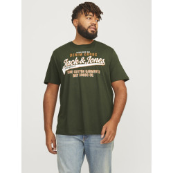 JACK & JONES Plus Size logo T-shirt - Kombu Green