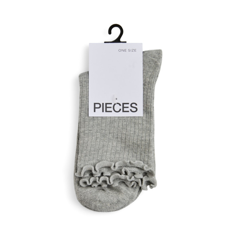 PIECES Afia Strømper - Light Grey Melange