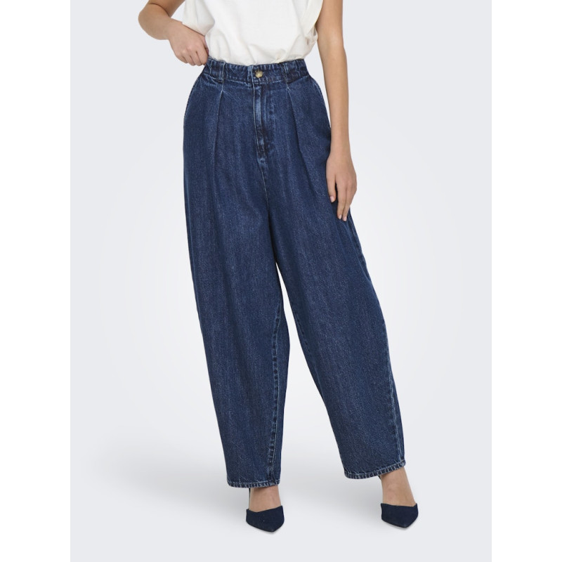 ONLY Lerin Balloon Jeans - Dark Blue Denim