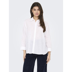 ONLY New Lina Grace Skjorte Med Rhinsten - Bright White