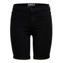 ONLY Rain Mid Lange Denim Short - Black