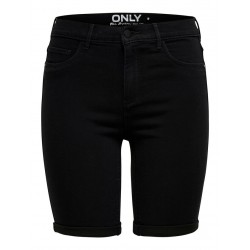 ONLY Rain Mid Lange Denim Short - Black