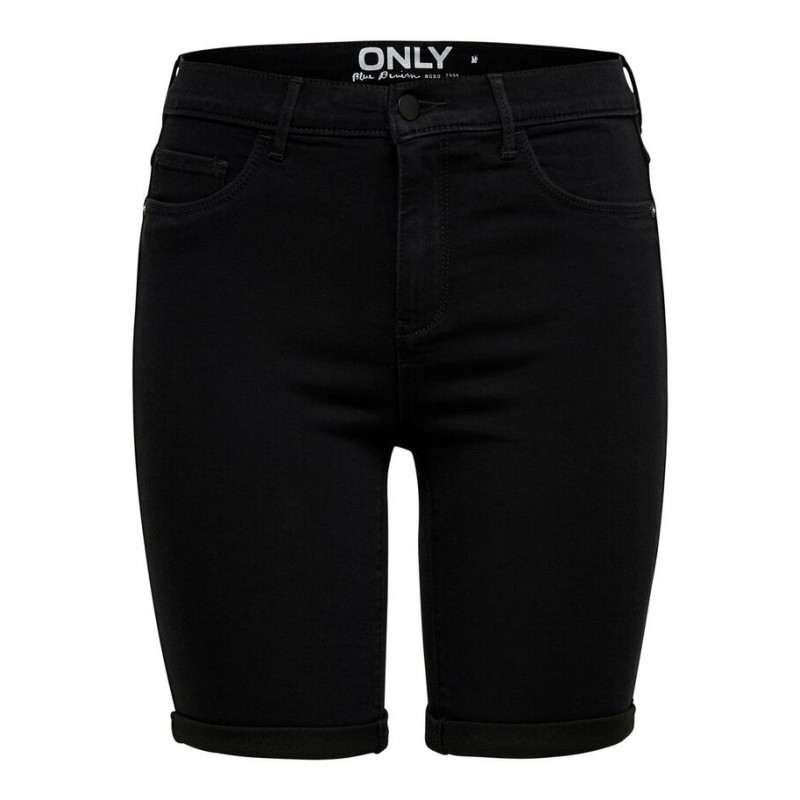 ONLY Rain Mid Lange Denim Short - Black