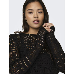 JDY Sun Lay Strik Pullover - Sort