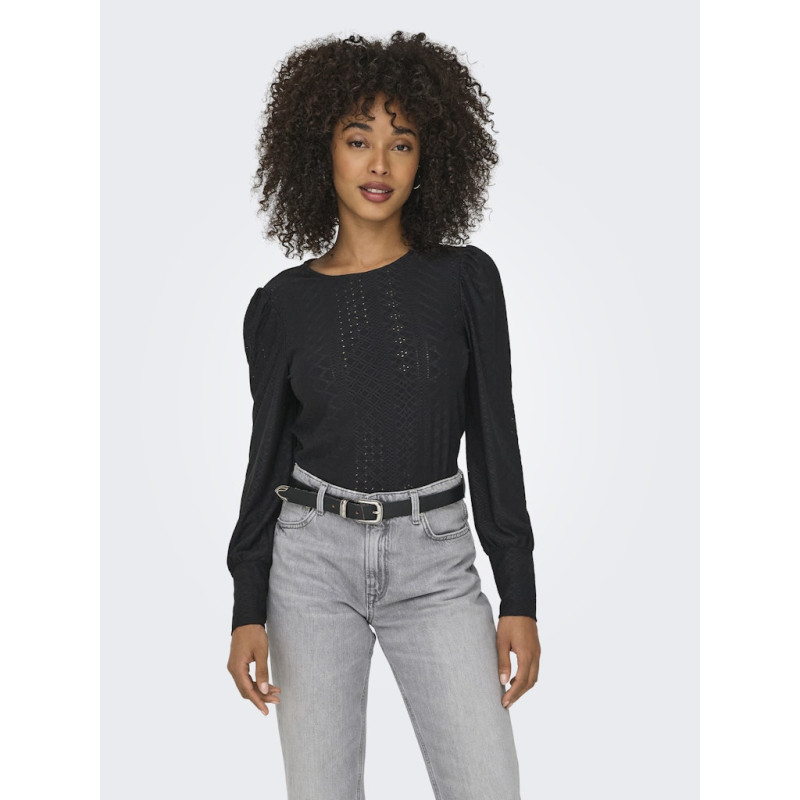 ONLY Sandra Puff Bluse - Sort