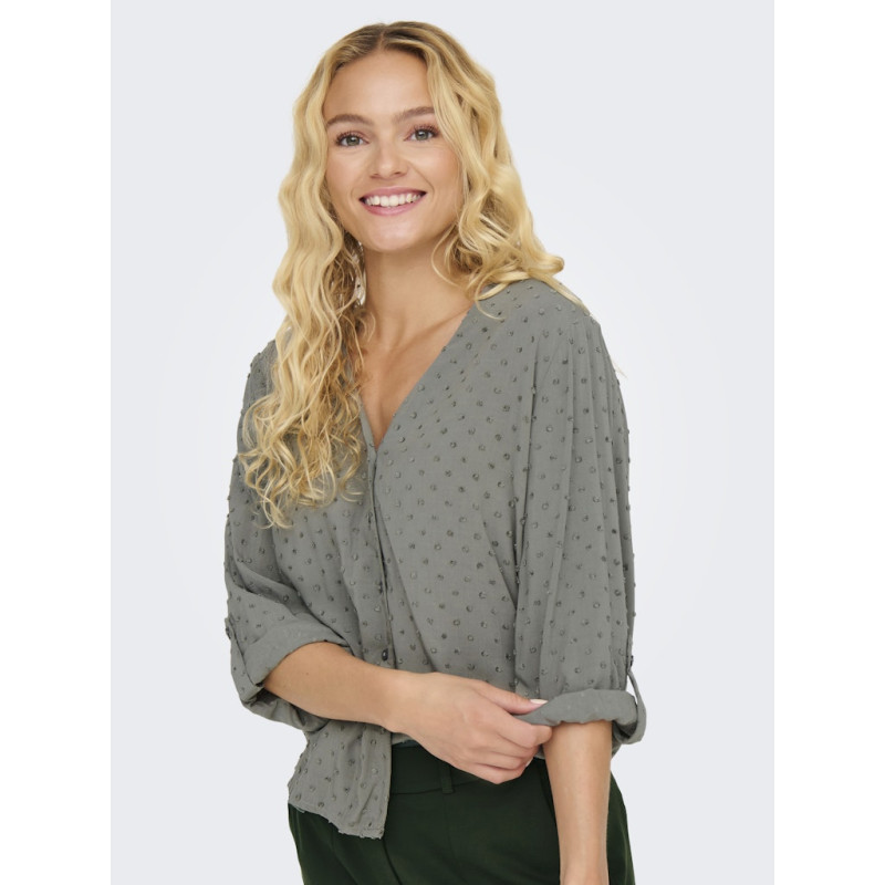 JDY Diana Life Dobby Skjorte - Castor Gray