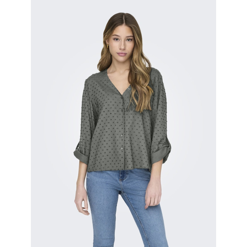 JDY Diana Life Dobby Skjorte - Castor Gray