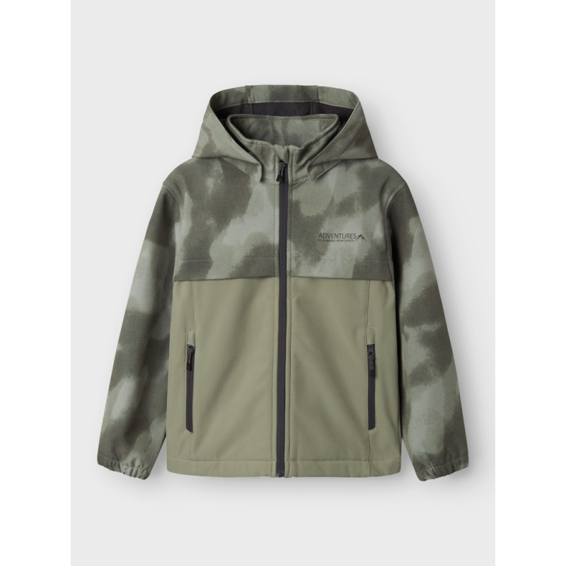 NAME IT KIDS Alfa08 Softshell Jakke - Shadow