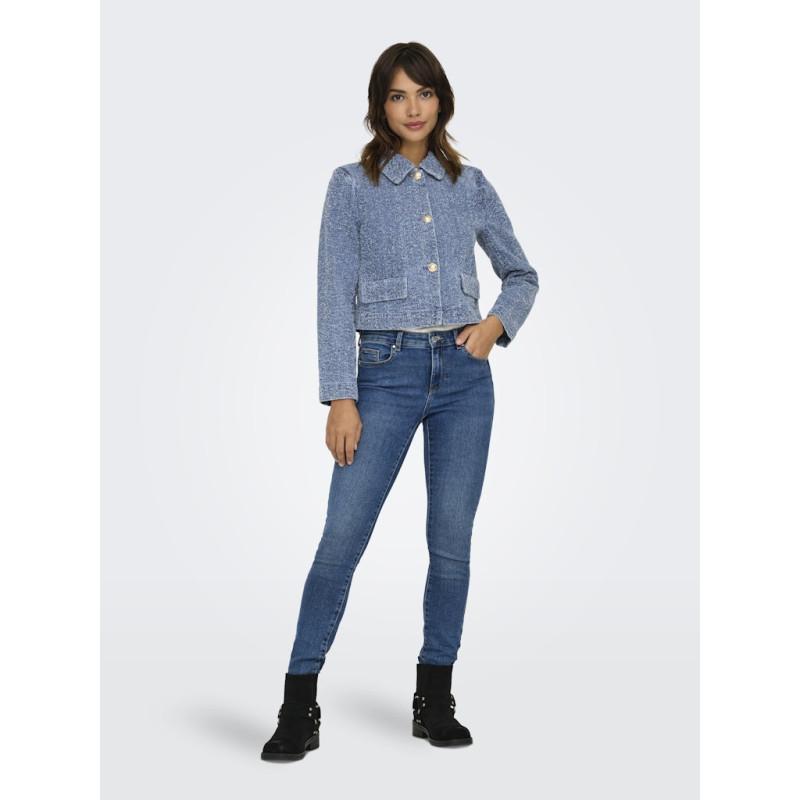JDY Lady Denim Shacket - Medium Blue Denim
