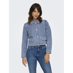 JDY Lady Denim Shacket - Medium Blue Denim
