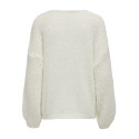 ONLY Nordic Life Chunky Strik Pullover - Snow White