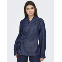 ONLY Ellis Bow Tie Denim Jakke - Dark Blue Denim
