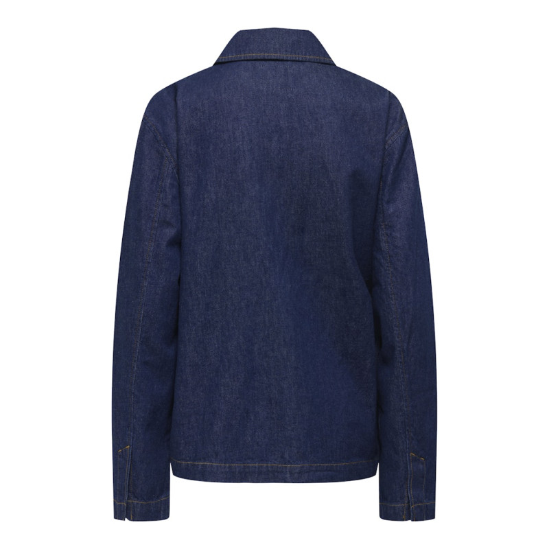 ONLY Ellis Bow Tie Denim Jakke - Dark Blue Denim