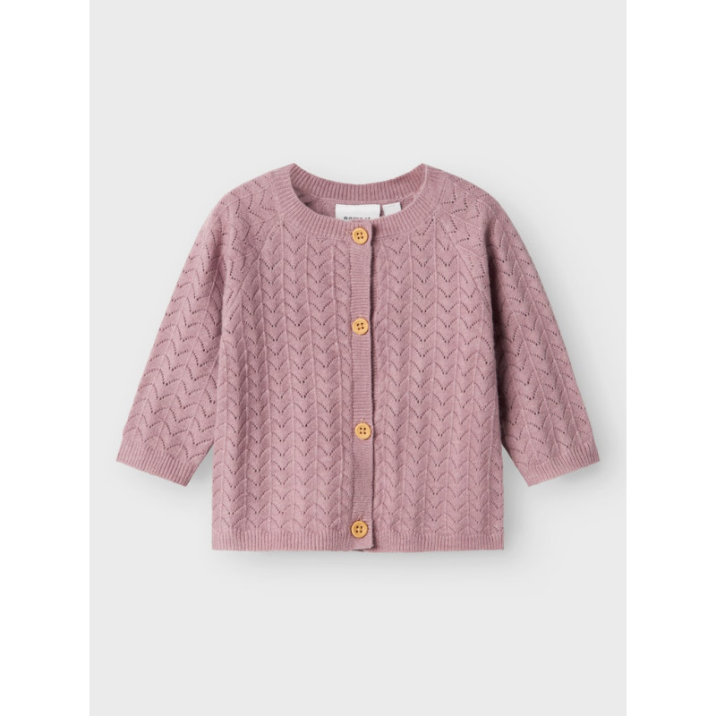 NAME IT BABY Desille Strik Cardigan - Elderberry