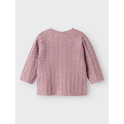 NAME IT BABY Desille Strik Cardigan - Elderberry