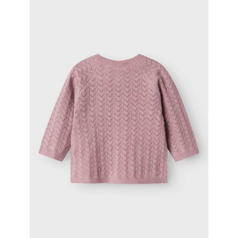 NAME IT BABY Desille Strik Cardigan - Elderberry