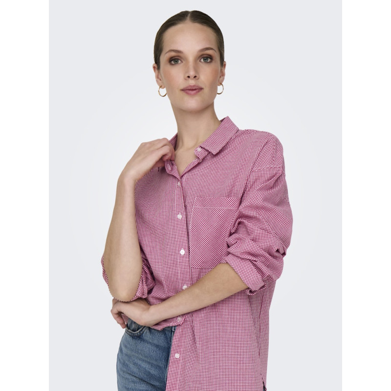 ONLY Yvette Check Skjorte - Scooter